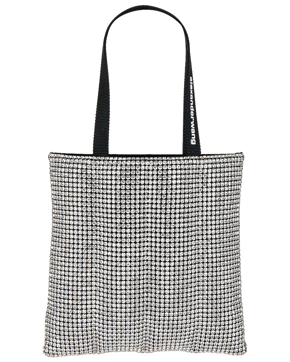 Image 1 of Alexander Wang Heiress Quilted Tote Bag in White