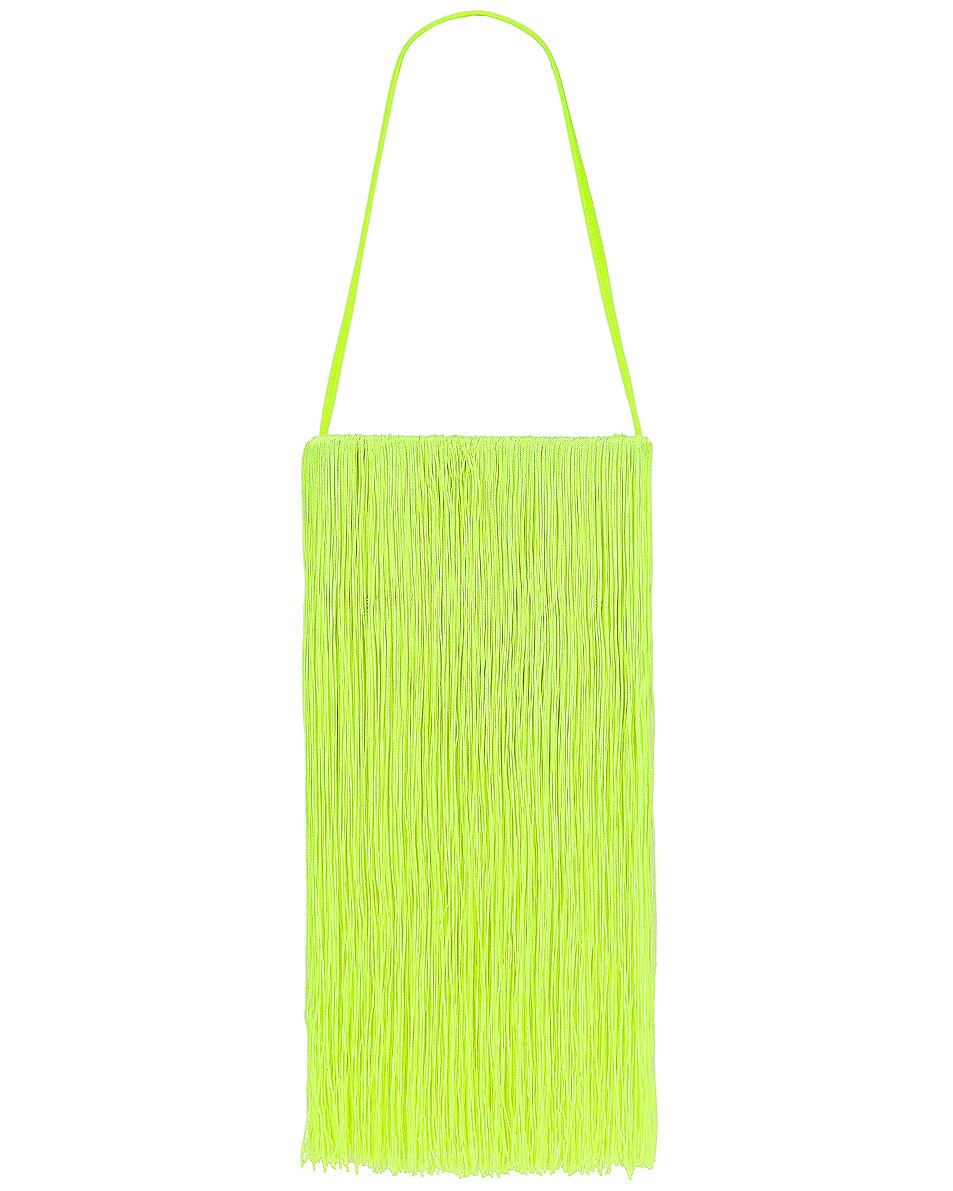 Image 1 of Alexander Wang Fringe Shoulder Bag in Soft Glowstick