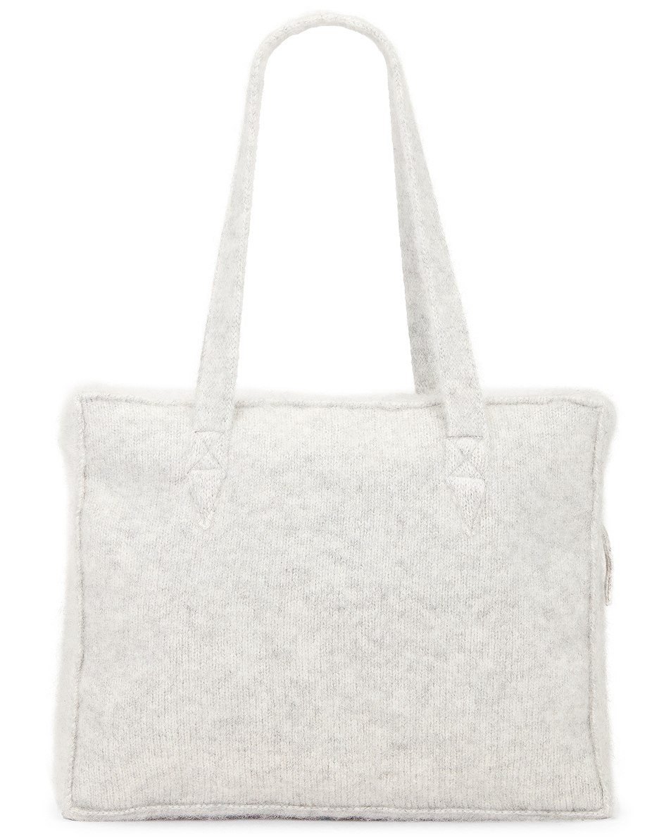 Image 1 of Aya Muse Atlas Mini Cashmere Duffle Bag in Heather Gray