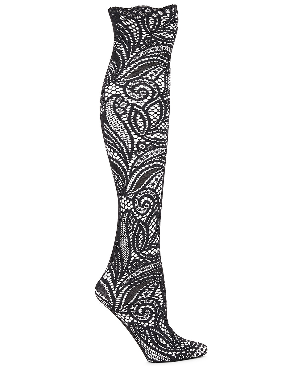 Image 1 of Beaufille Knee High Socks in Black