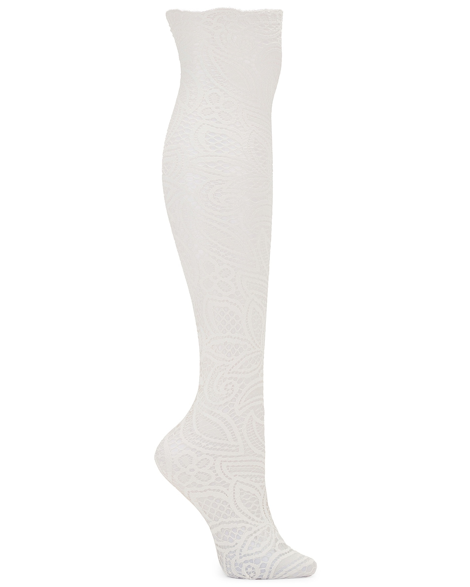 Image 1 of Beaufille Knee High Socks in White