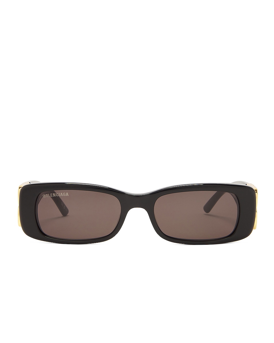 Image 1 of Balenciaga Dynasty Sunglasses in Shiny Black