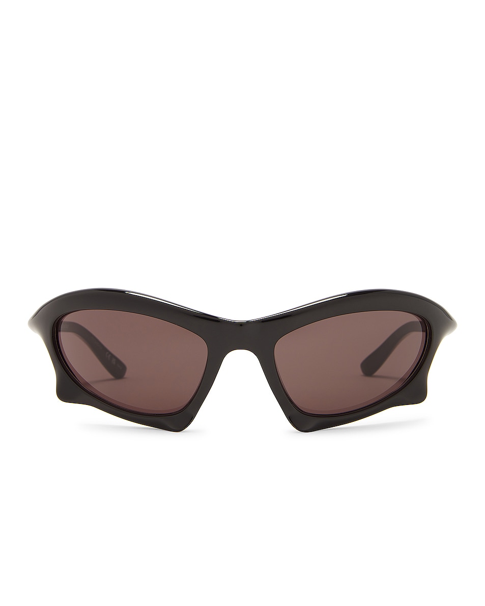 Image 1 of Balenciaga Bat Sunglasses in Shiny Black