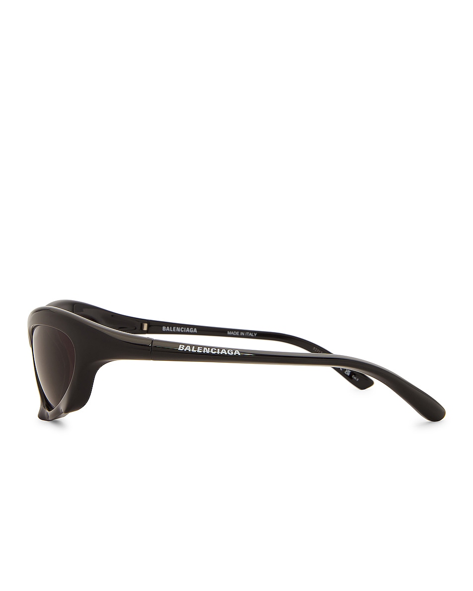 Balenciaga Bat Sunglasses in Shiny Black | FWRD