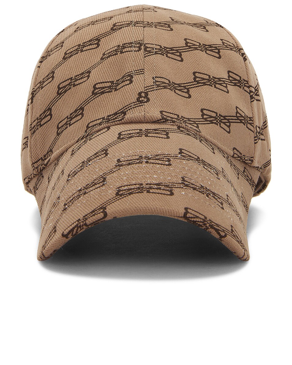 Image 1 of Balenciaga BB Monogram Hat in Beige & Brown