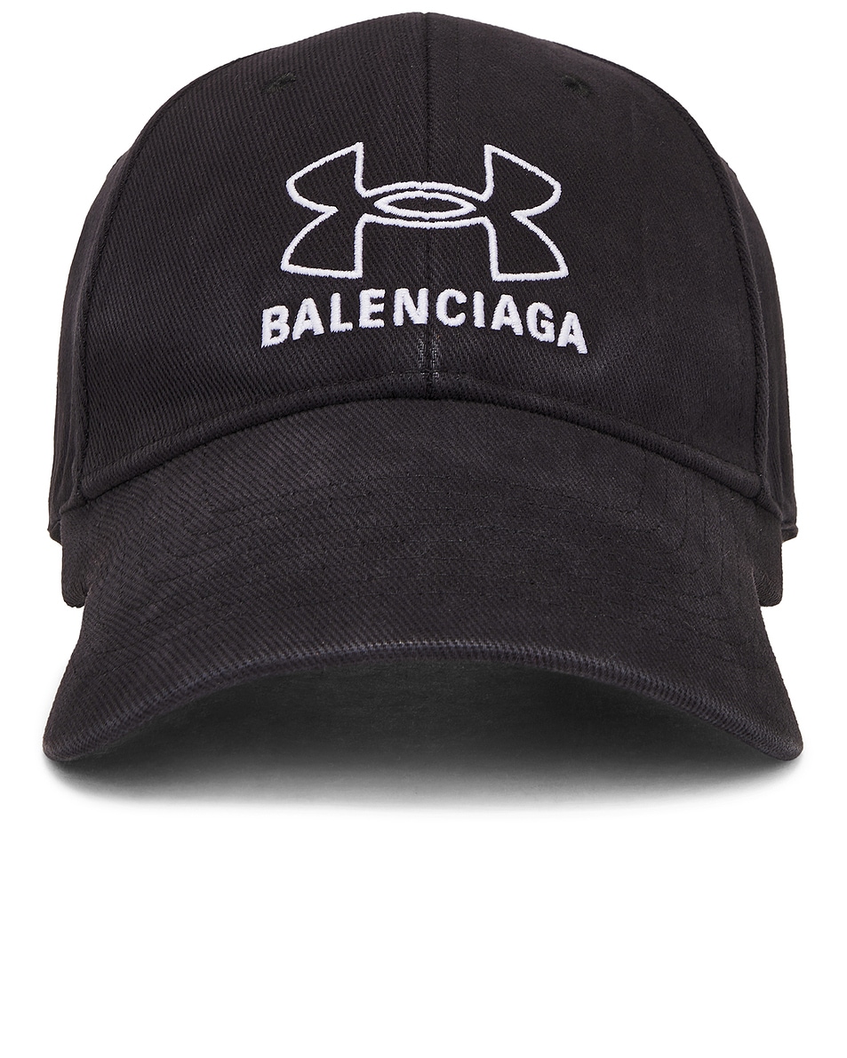 Image 1 of Balenciaga x Under Armour Cap in Wash Black & White