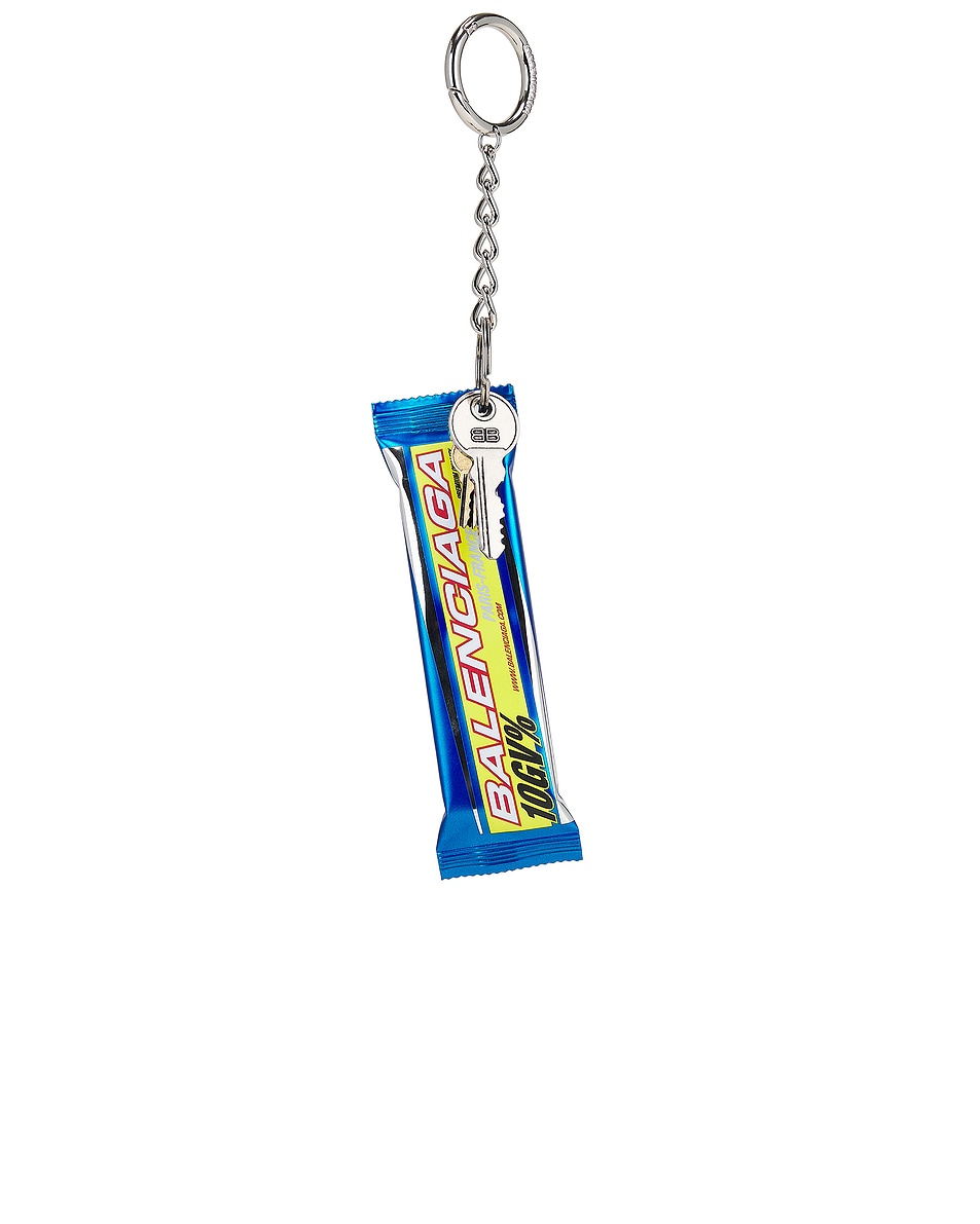 Image 1 of Balenciaga Keyring Energy Bar Charm in Marine Blue