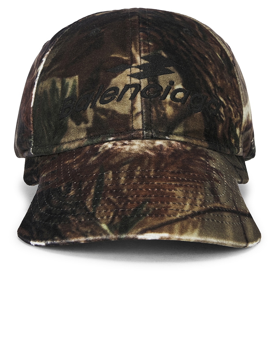 Image 1 of Balenciaga Camo Cap in Brown