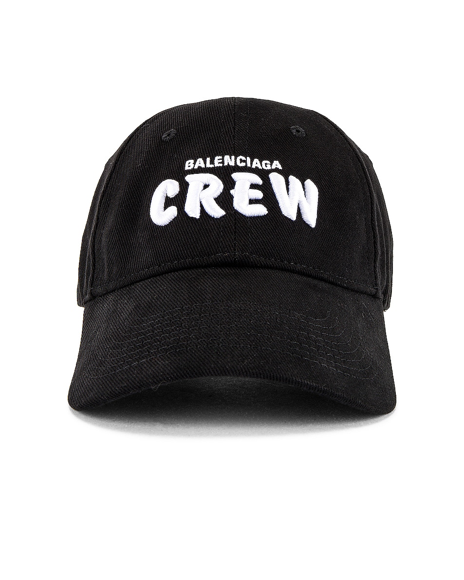 Image 1 of Balenciaga Hat Crew Cap in Black