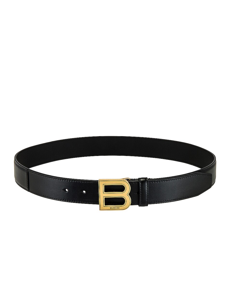 Image 1 of Balenciaga Hourglass Large Belt in Black