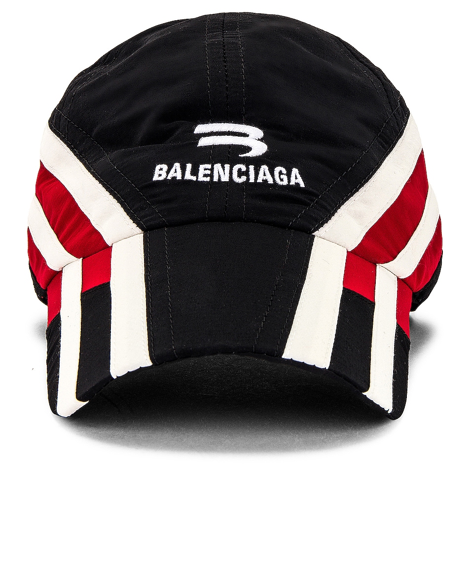Image 1 of Balenciaga Nylon Cap in Black