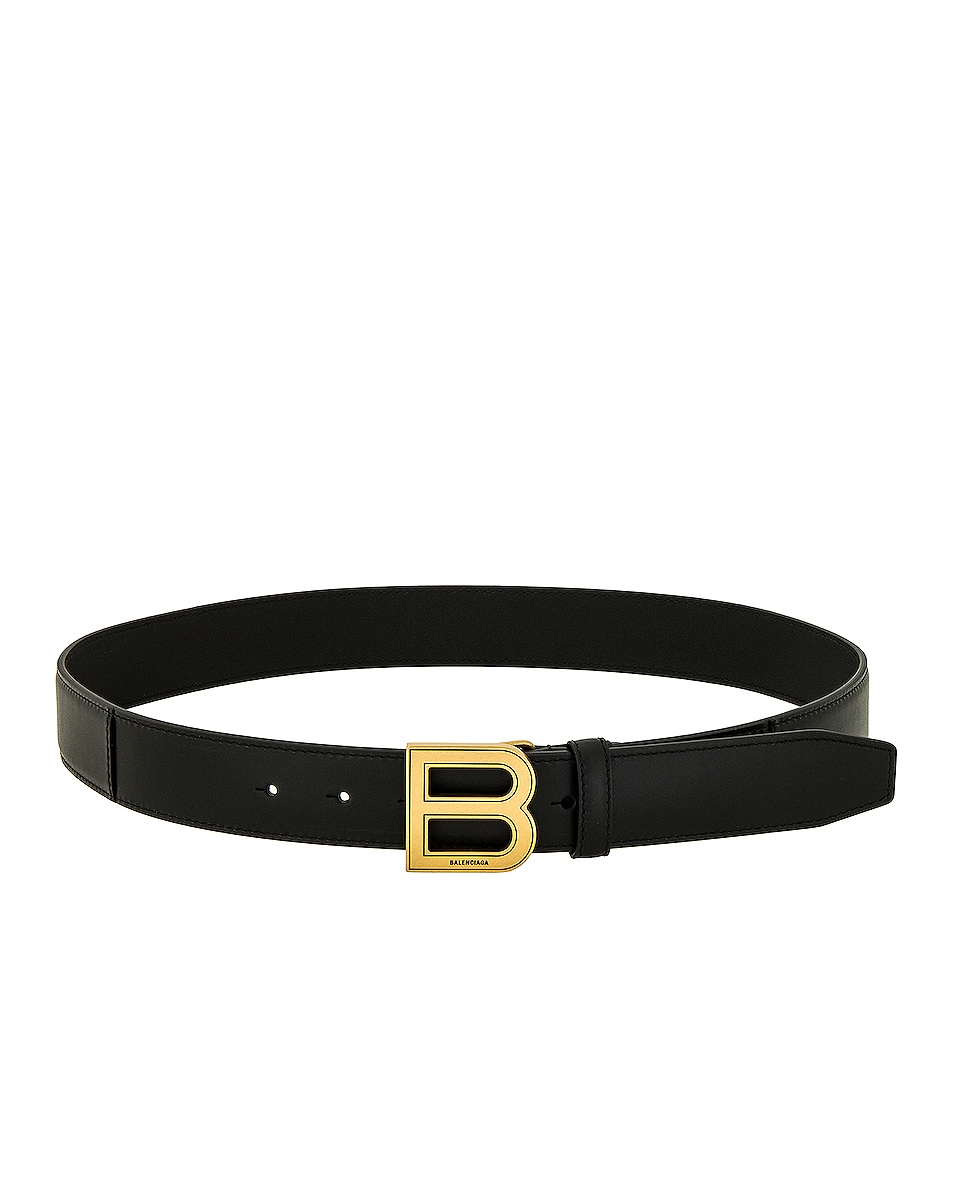 Image 1 of Balenciaga Hourglass Large Belt in Black