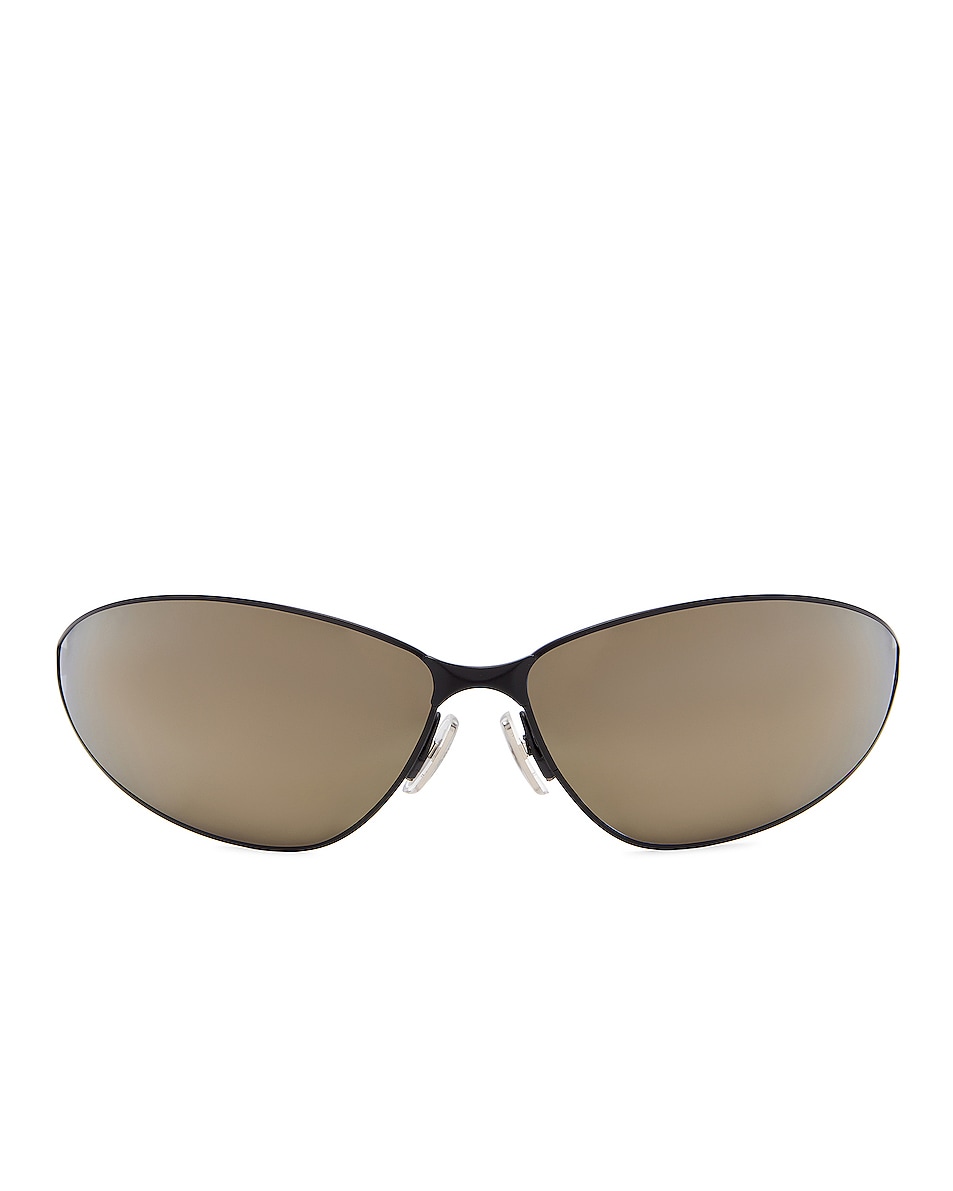 Image 1 of Balenciaga Razor Sunglasses in Matte Black