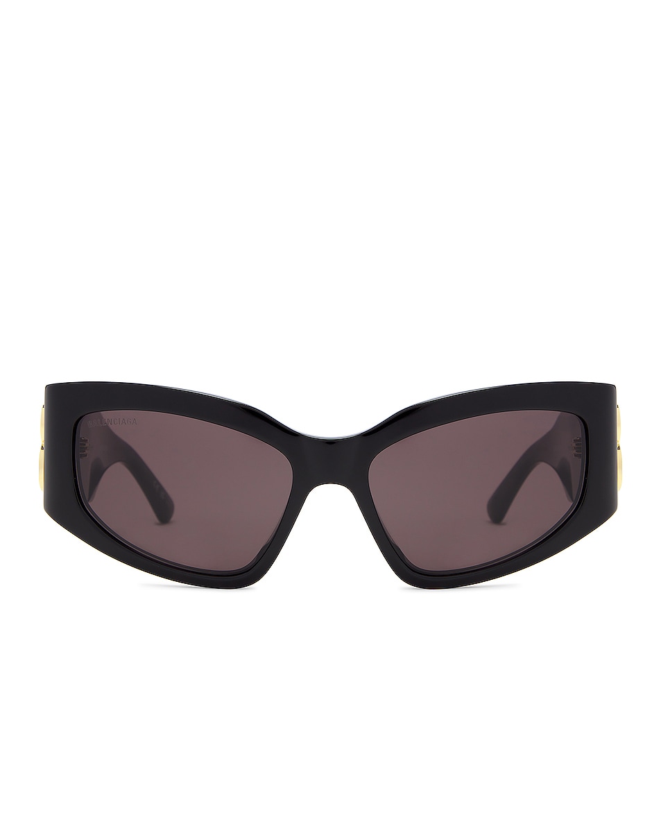 Image 1 of Balenciaga Bossy Sunglasses in Shiny Black