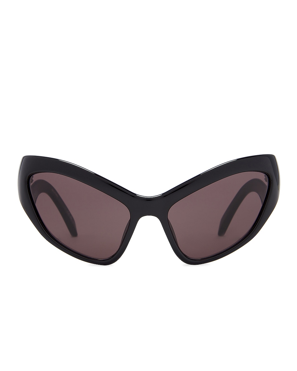 Image 1 of Balenciaga Hamptons Sunglasses in Shiny Black