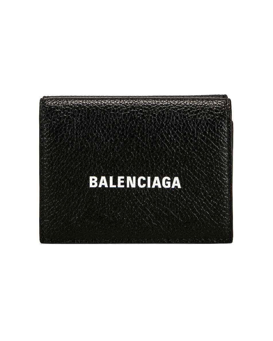 Image 1 of Balenciaga Cash Mini Wallet in Black & White