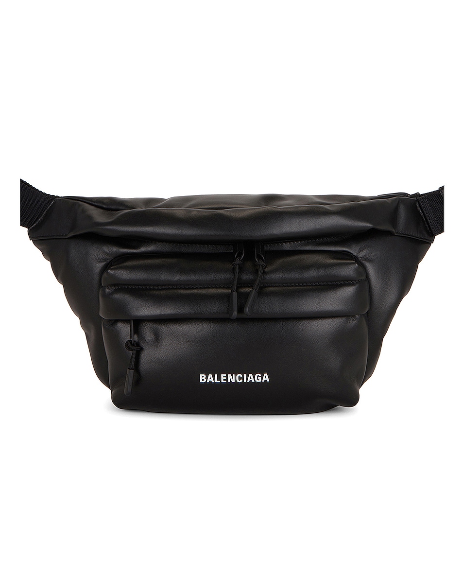 Image 1 of Balenciaga Puffy Beltpack in Black