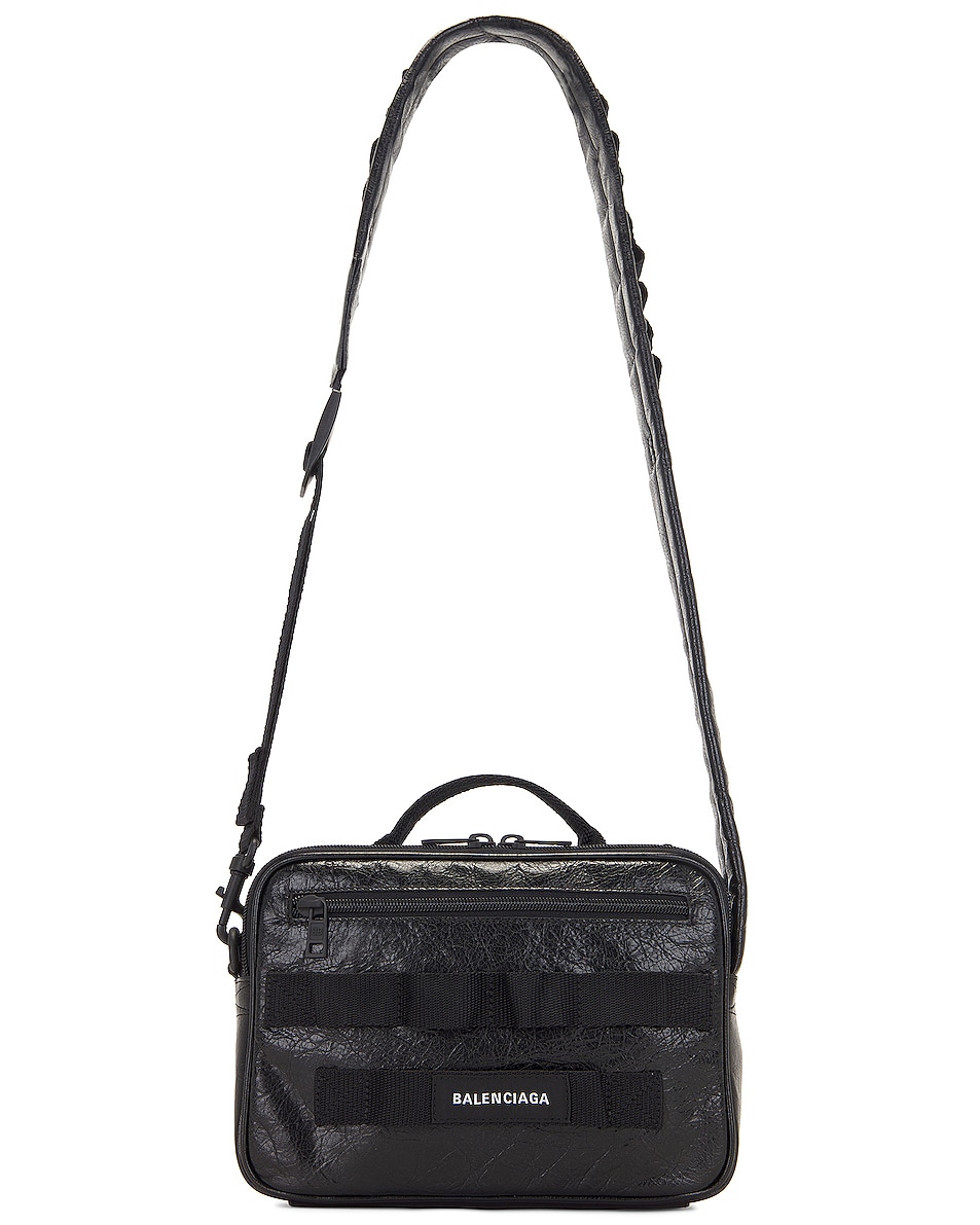 Image 1 of Balenciaga Army Pouch With Strap in Black