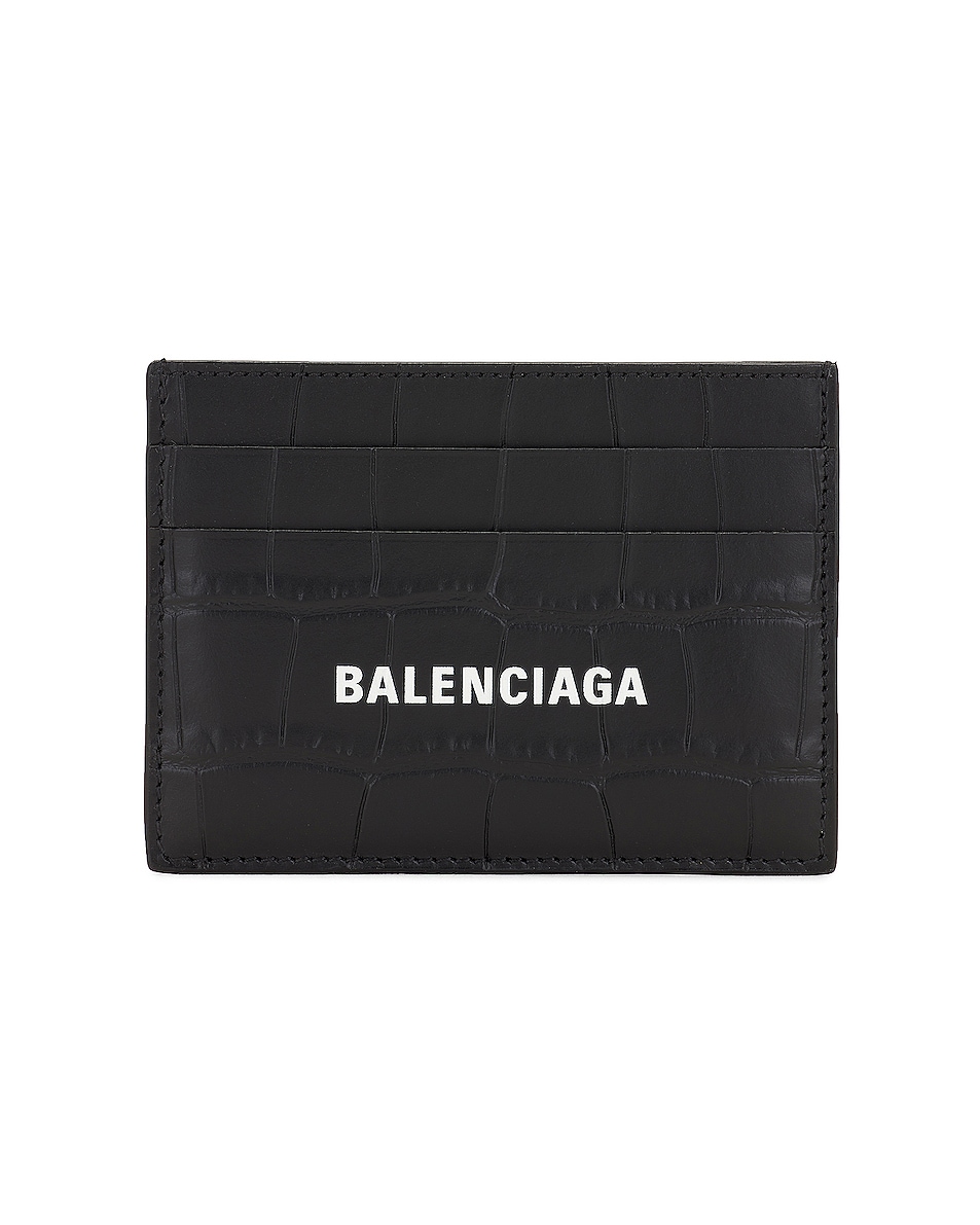 Image 1 of Balenciaga Cash Card Holder in Black