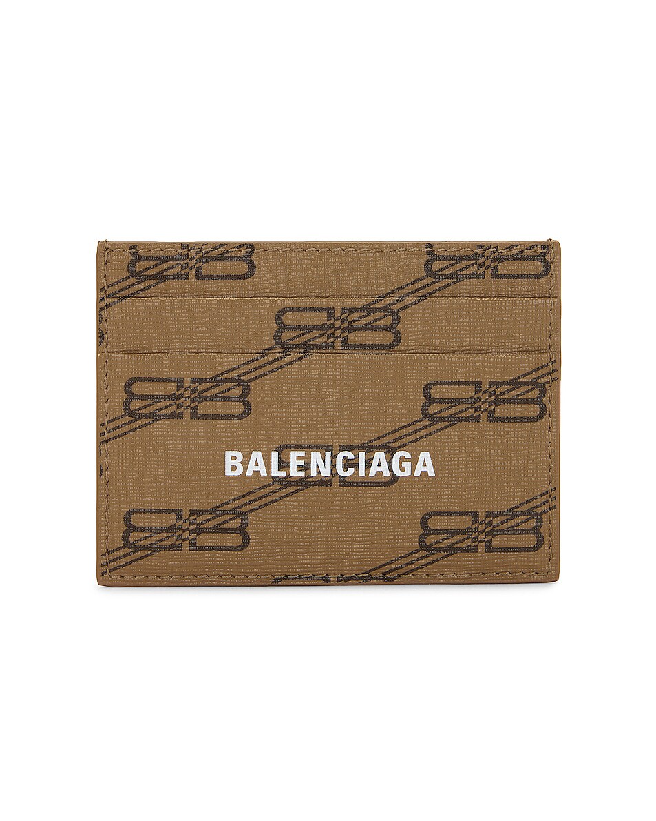 Image 1 of Balenciaga Cash Card Holder in Beige & Brown
