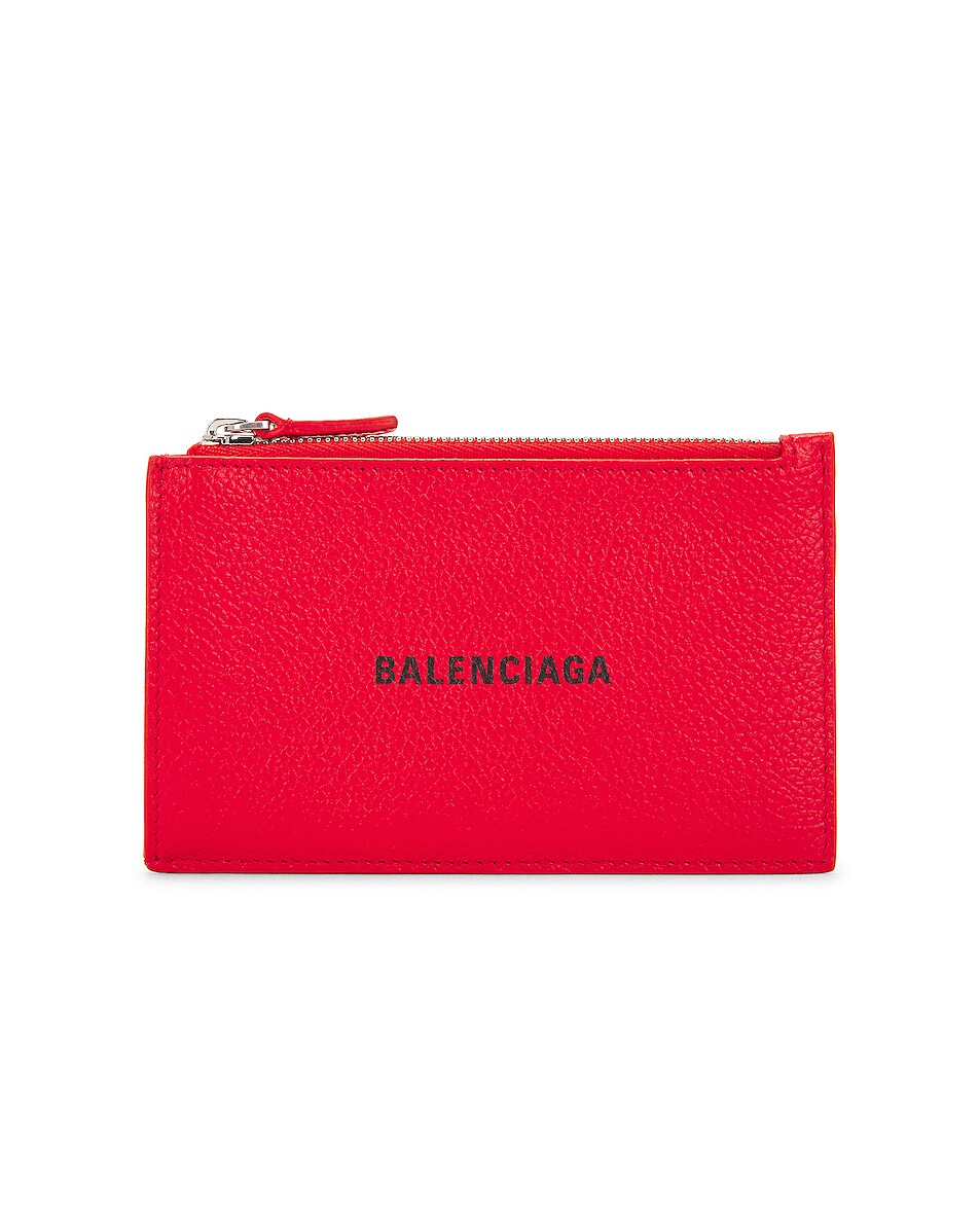 Image 1 of Balenciaga Wallet in Tomato Red & L Black