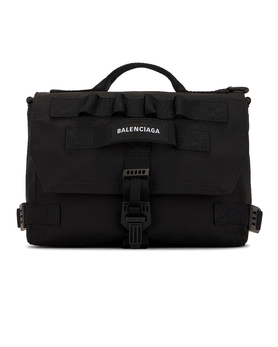 Balenciaga Army Messenger Bag in Black | FWRD