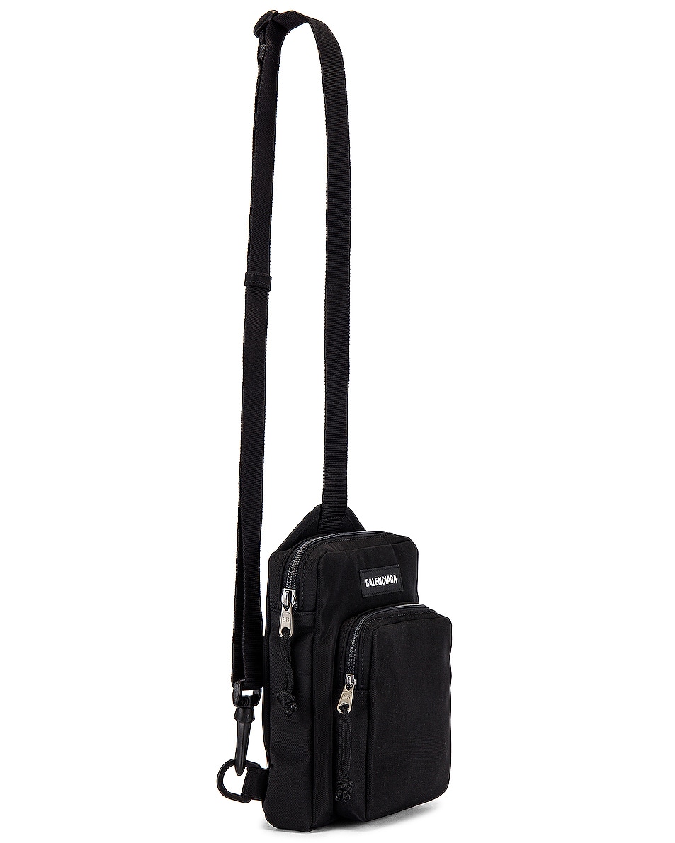 Balenciaga Explorer Crossbody Messenger Bag in Black | FWRD