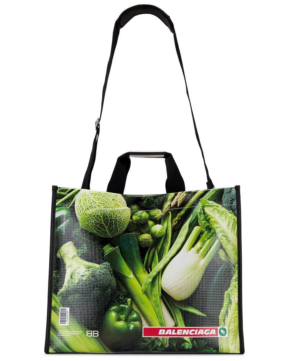 Image 1 of Balenciaga Antwerp Tote Bag in Strawberry & Veggie