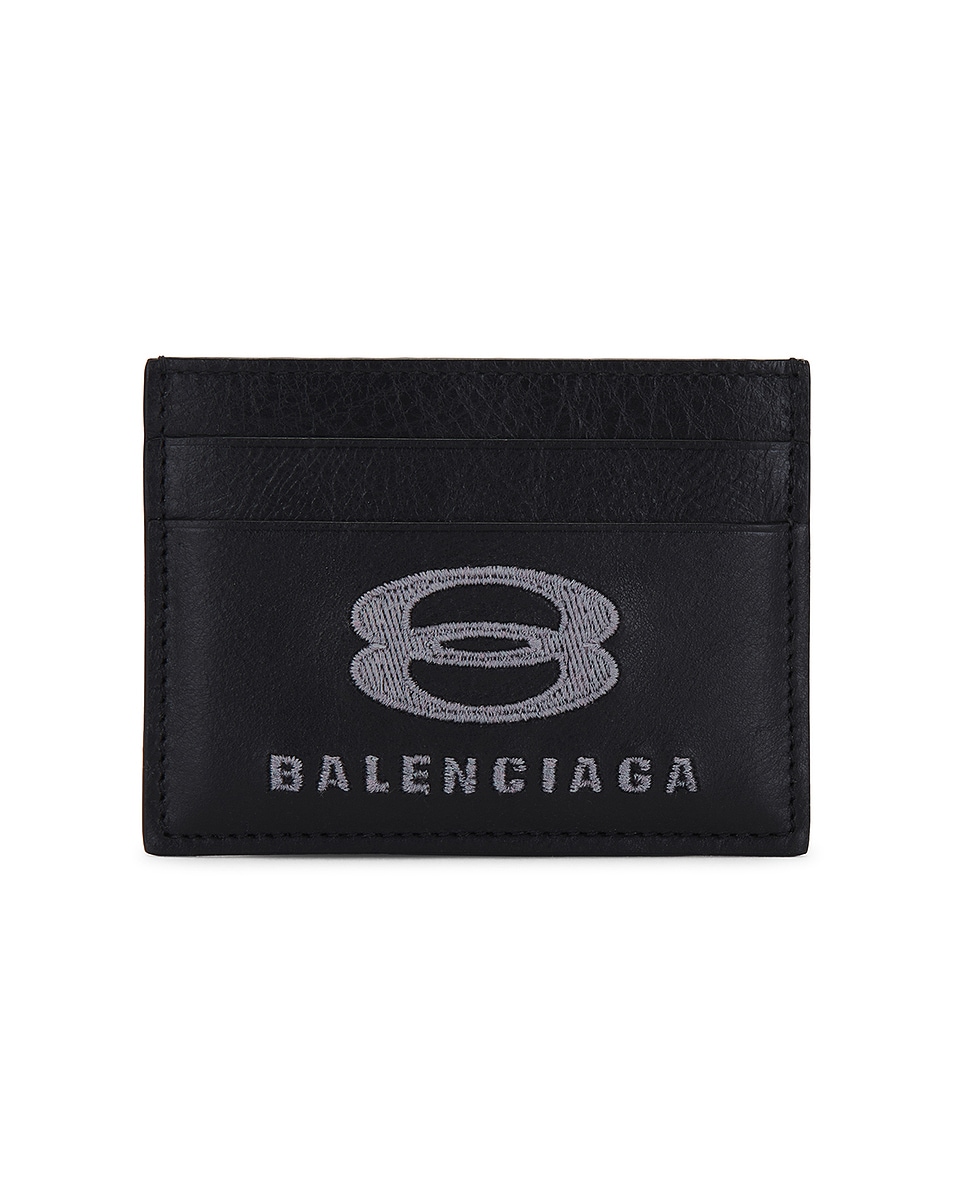 Image 1 of Balenciaga Unity Card Holder in Black