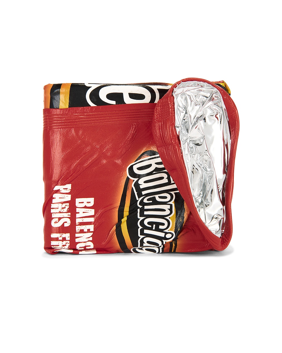Image 1 of Balenciaga Chips Fold Wallet in Red