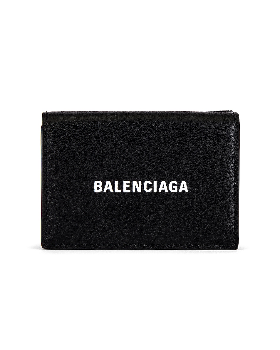 Image 1 of Balenciaga Mini Wallet in Black & White
