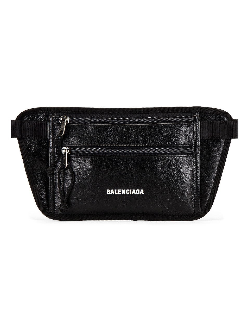 Image 1 of Balenciaga Weekend Belt Wallet in Black