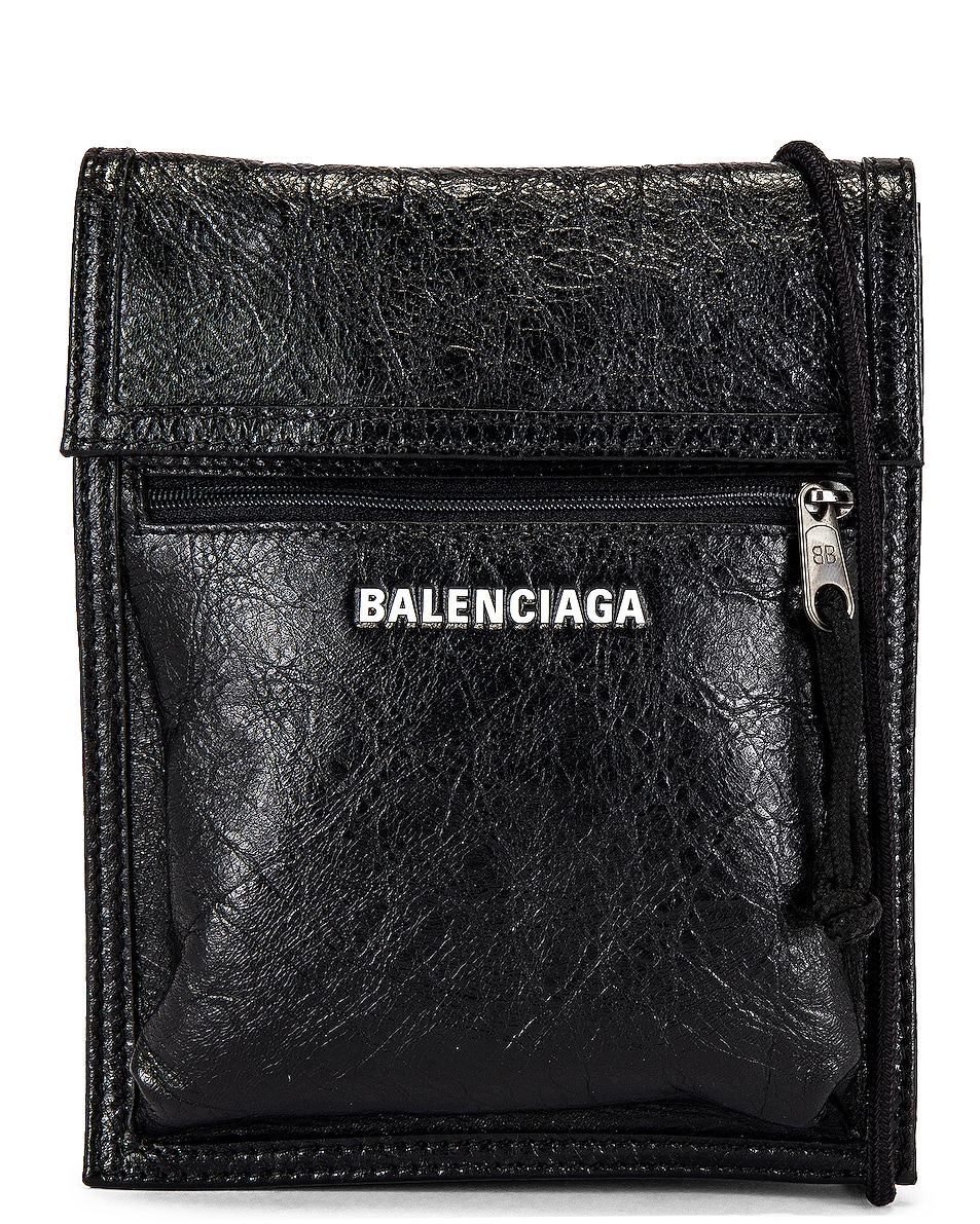 Image 1 of Balenciaga Explorer Pouch Strap in Black