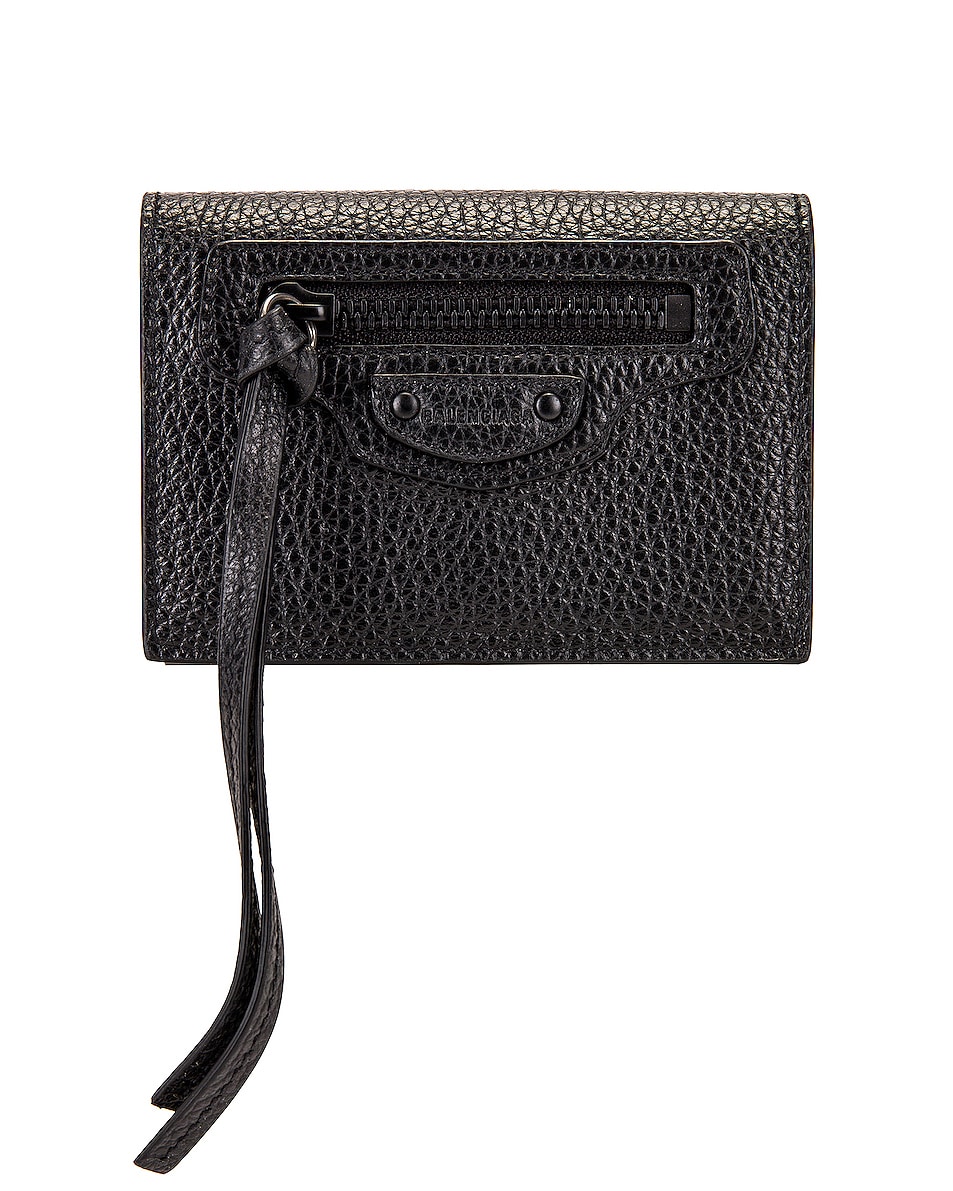 Image 1 of Balenciaga Neo Class Mini Wallet in Black