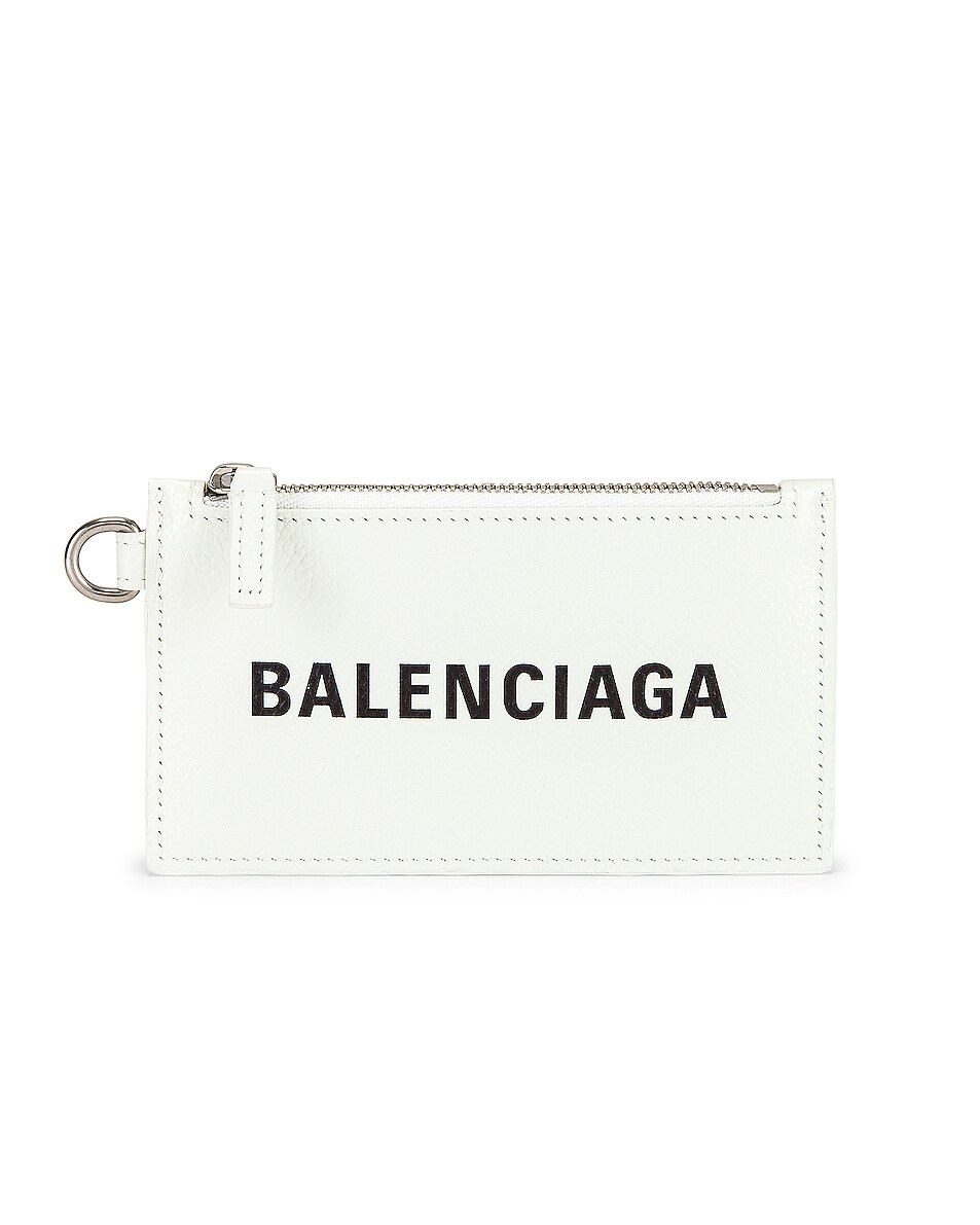 Image 1 of Balenciaga Cash Card Keyring in White