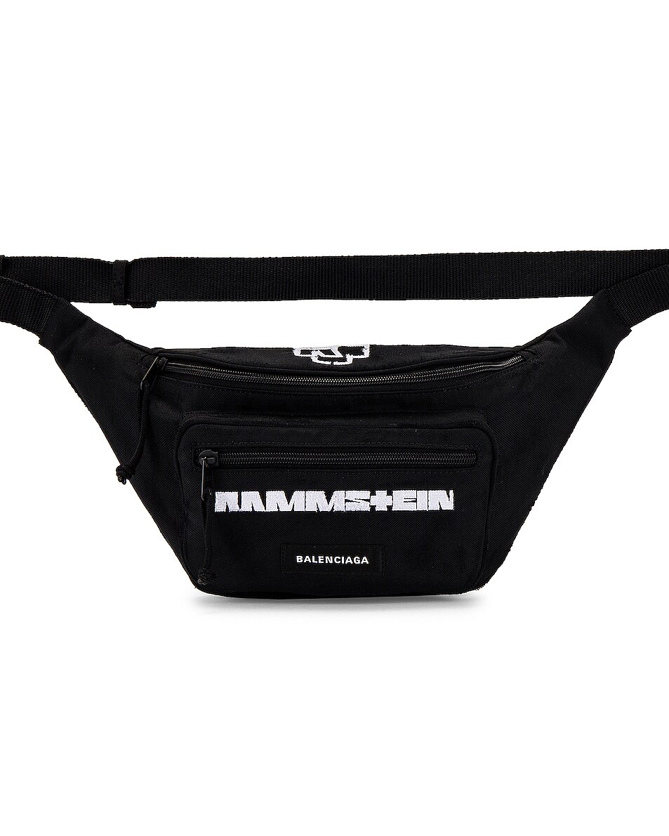 Image 1 of Balenciaga Rammstein Belt Bag in Black