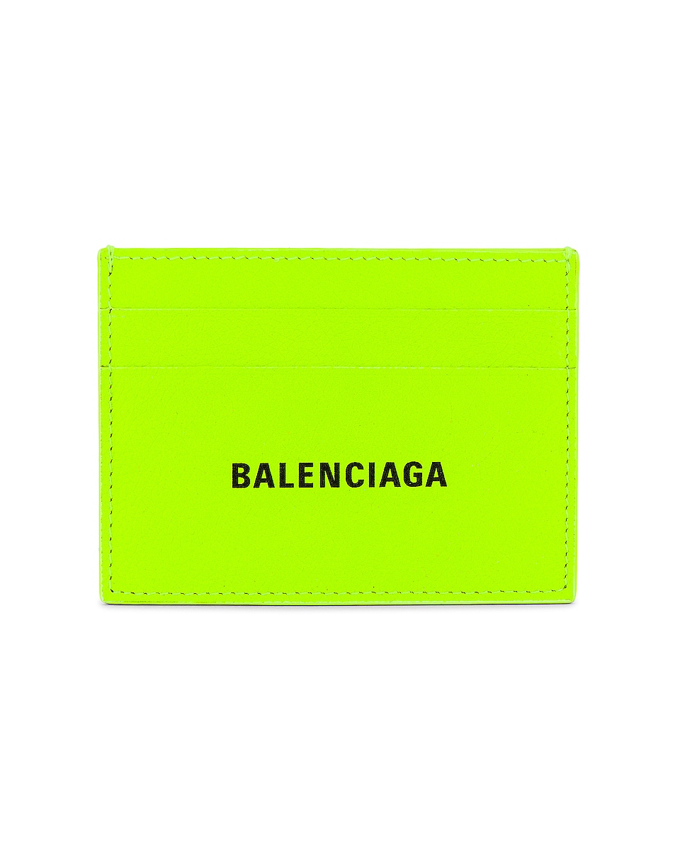Image 1 of Balenciaga Cardholder in Fluo Yellow