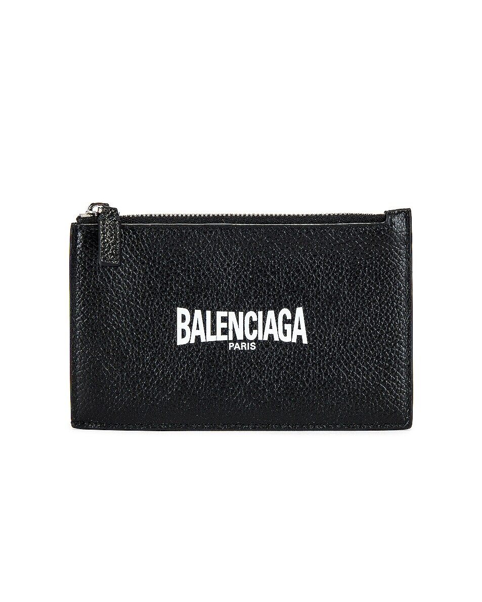 Image 1 of Balenciaga Zip Wallet in Black