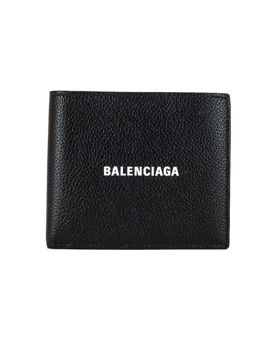 Image 1 of Balenciaga Cash Square Fold Wallet in Black