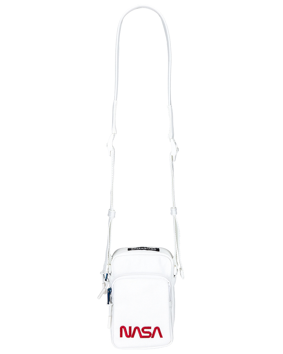 Image 1 of Balenciaga Nasa Phone Holder in White
