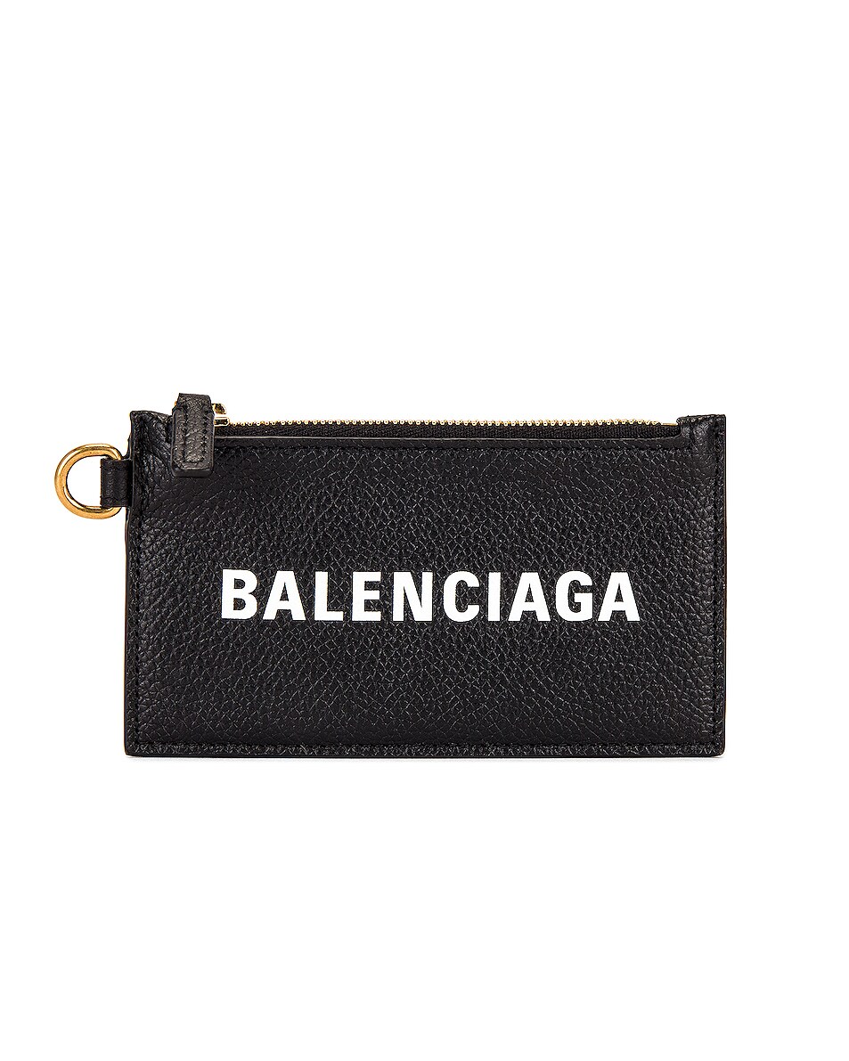 Image 1 of Balenciaga Cash Card Case On Keyring in Black & White