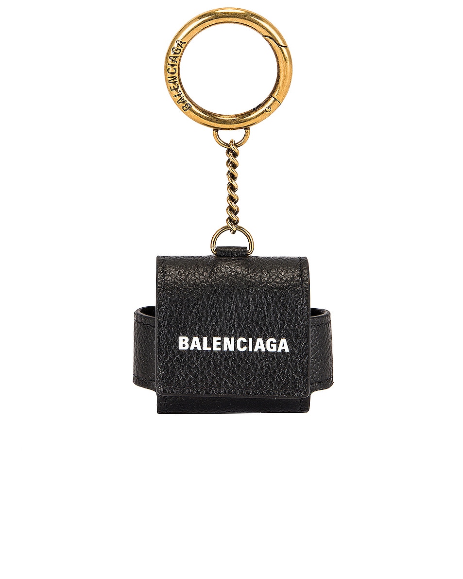 Image 1 of Balenciaga Cash Airpod Pro Holder in Black & White
