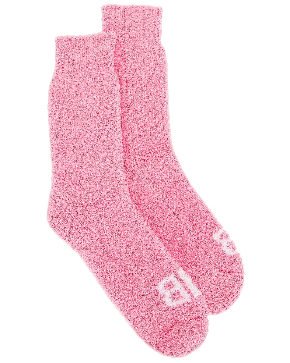 Image 1 of Balenciaga Home Socks in Pink & White