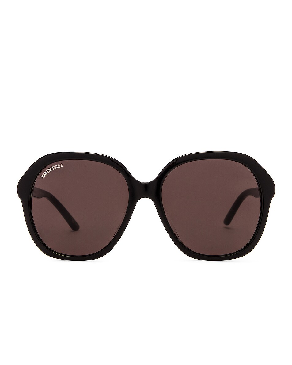 Image 1 of Balenciaga BB Butterfly Sunglasses in Shiny Black