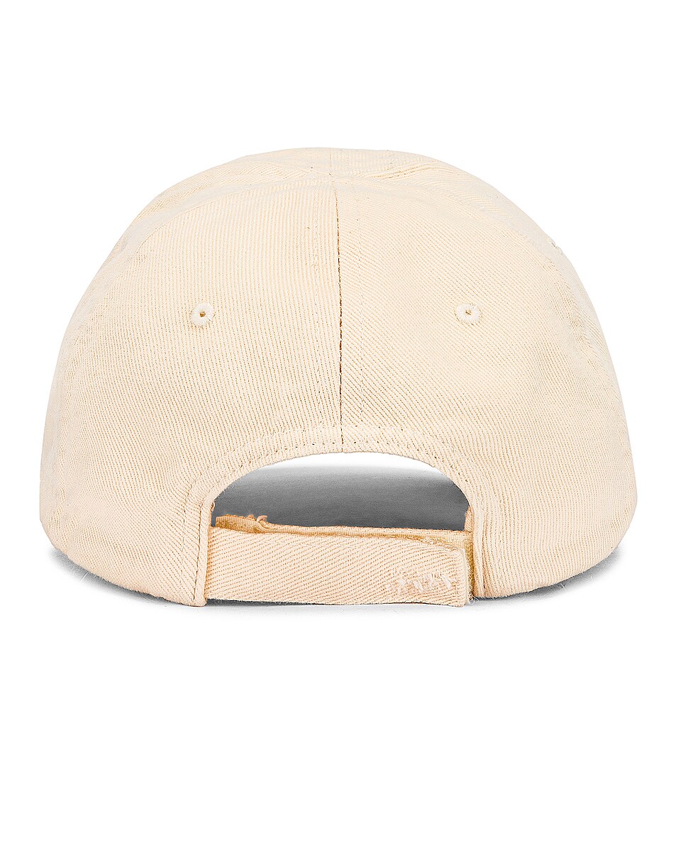 발렌시아가-로고 비니 베이지 Allover Logo Beanie in Beige