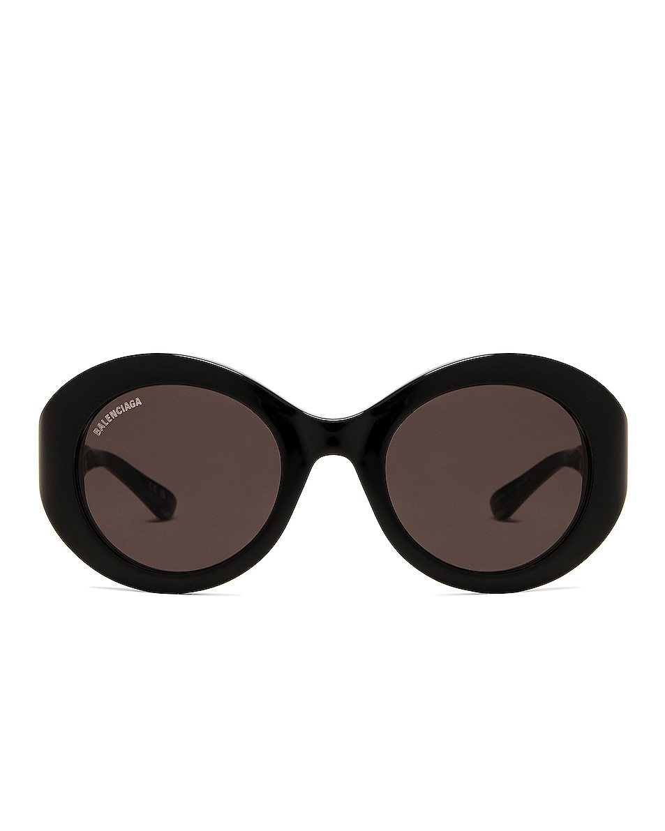 Image 1 of Balenciaga Twist Round Sunglasses in Black