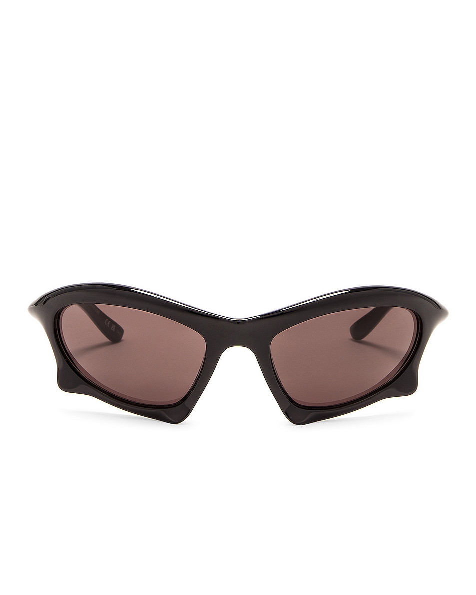 Image 1 of Balenciaga Bat Sunglasses in Shiny Black