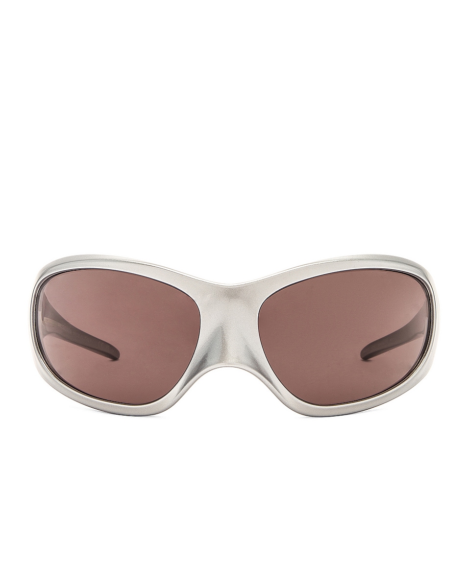 Image 1 of Balenciaga Cat Eye Sunglasses in Silver