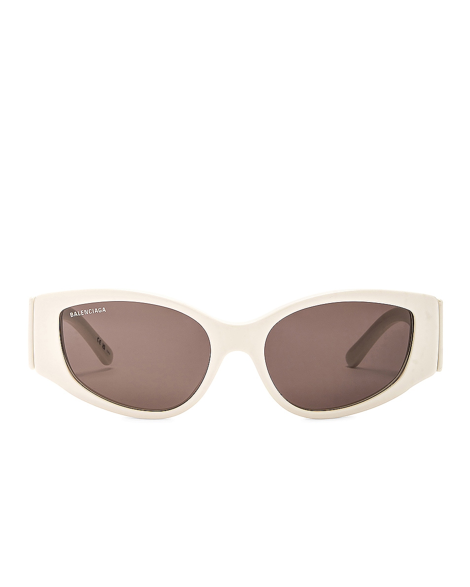 Image 1 of Balenciaga Max Sunglasses in Ivory