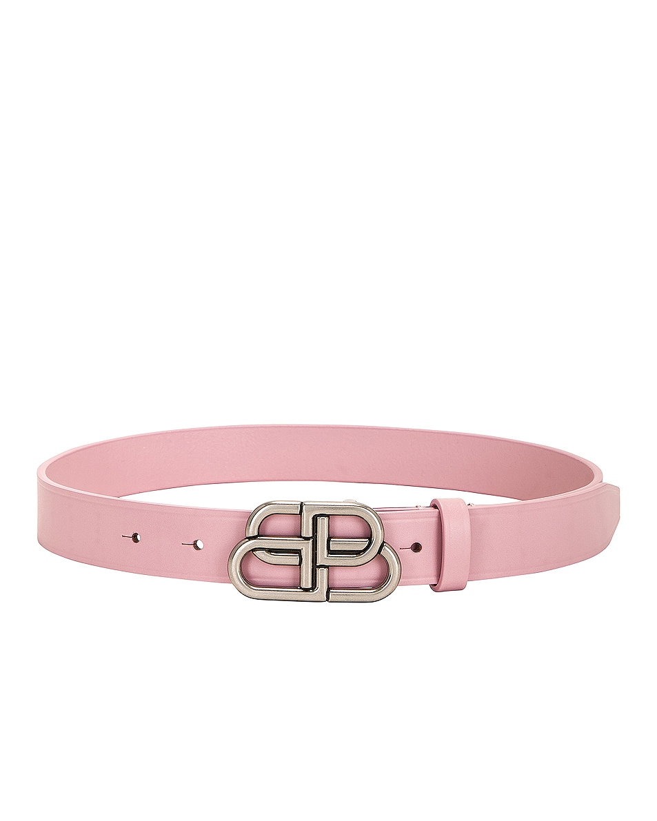 Image 1 of Balenciaga Bb 25 Belt in Powder Pink